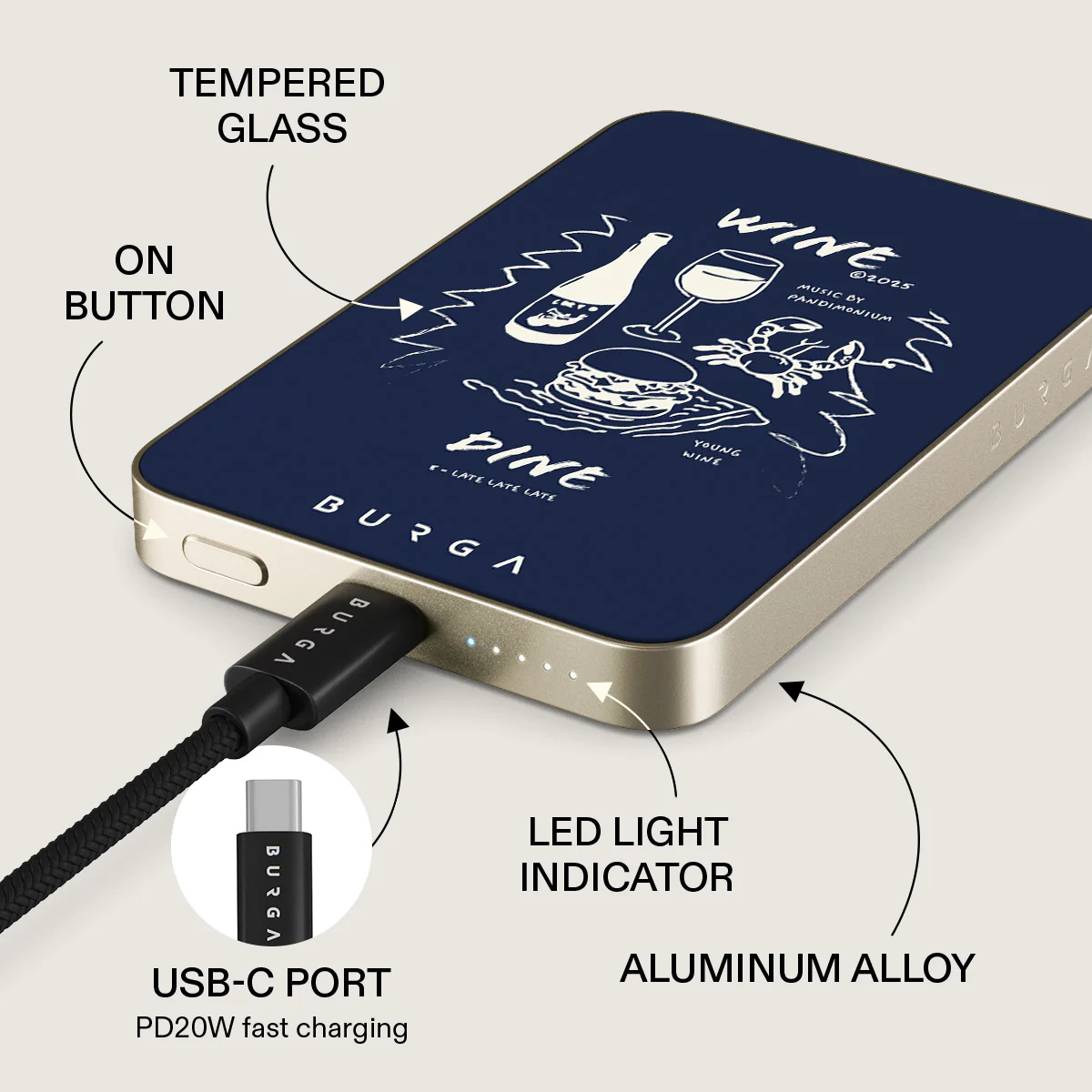 Wine & Dine - Magnetic Power Bank - Image 10