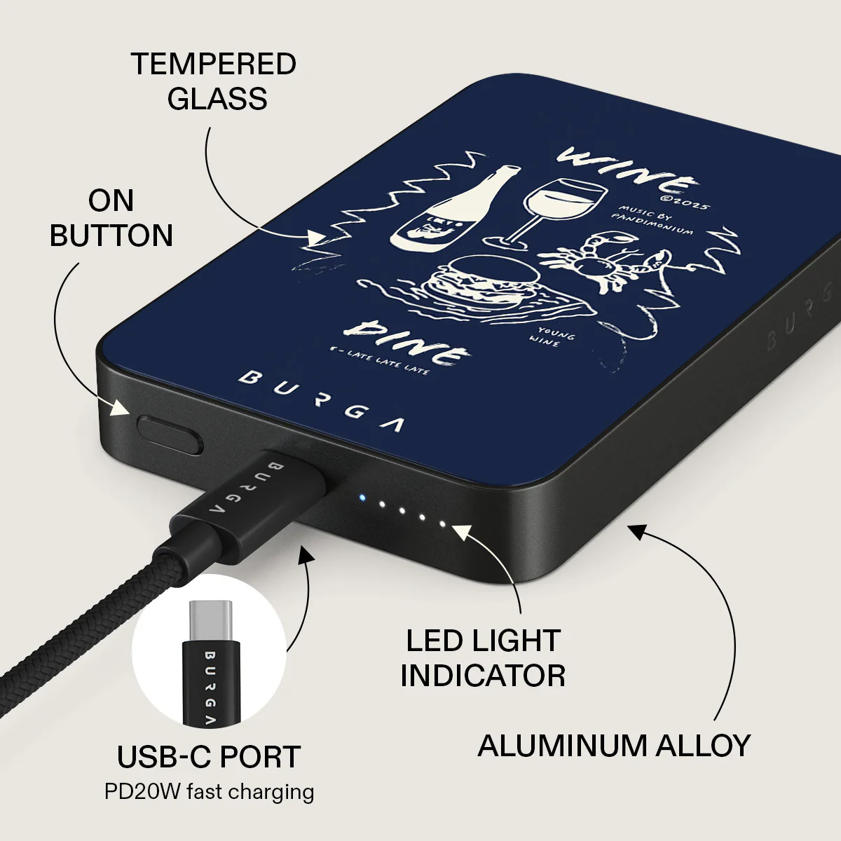 Wine & Dine - Magnetic Power Bank - Image 20