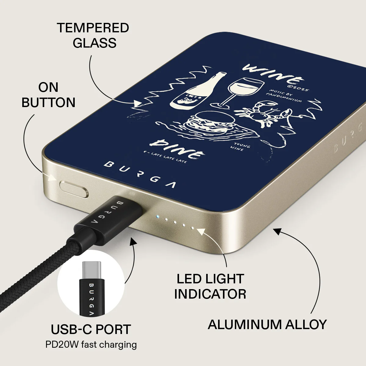 Wine & Dine - Magnetic Power Bank - Image 25