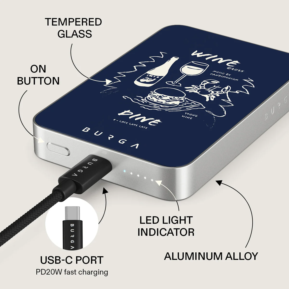 Wine & Dine - Magnetic Power Bank - Image 30