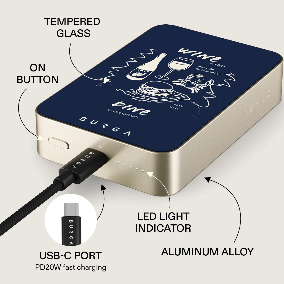 Wine & Dine - Magnetic Power Bank - Image 40