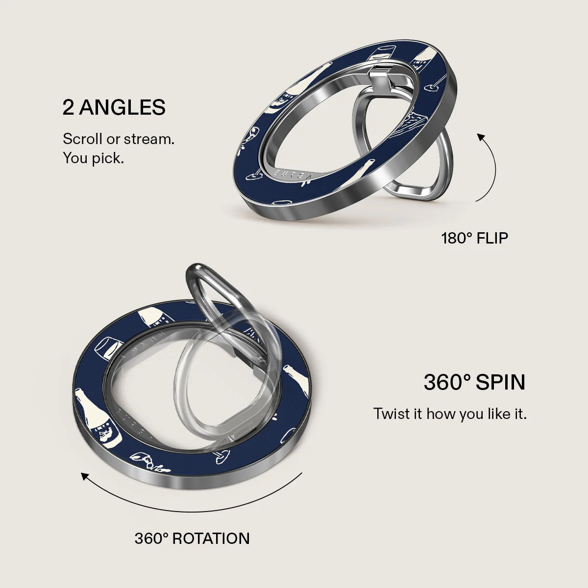 Wine & Dine - Magnetic Ring Holder - Image 3