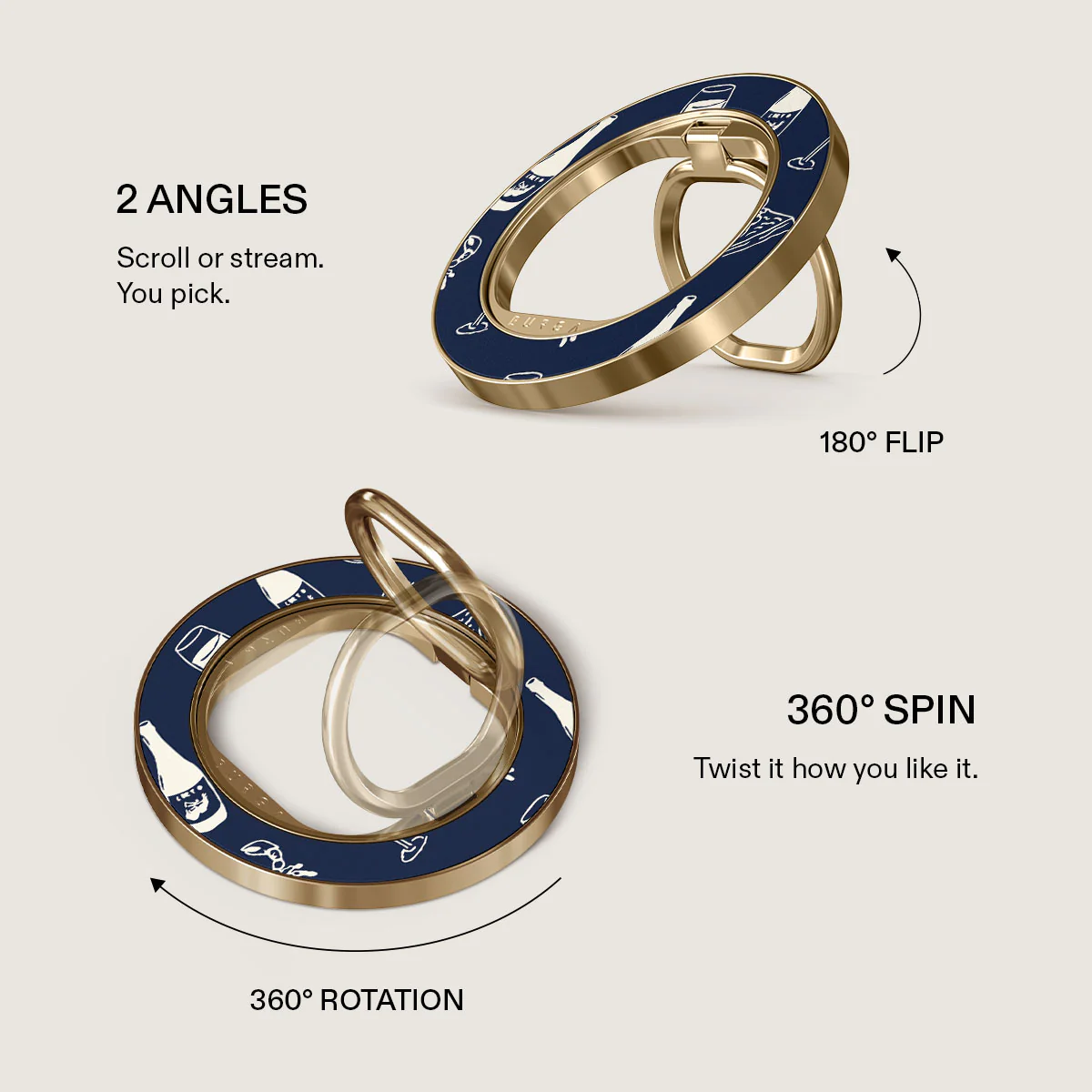 Wine & Dine - Magnetic Ring Holder - Image 7