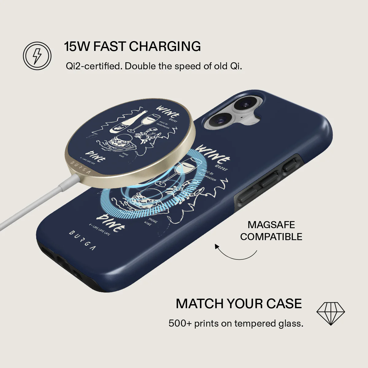Wine & Dine - Magnetic Wireless Charger - Image 2