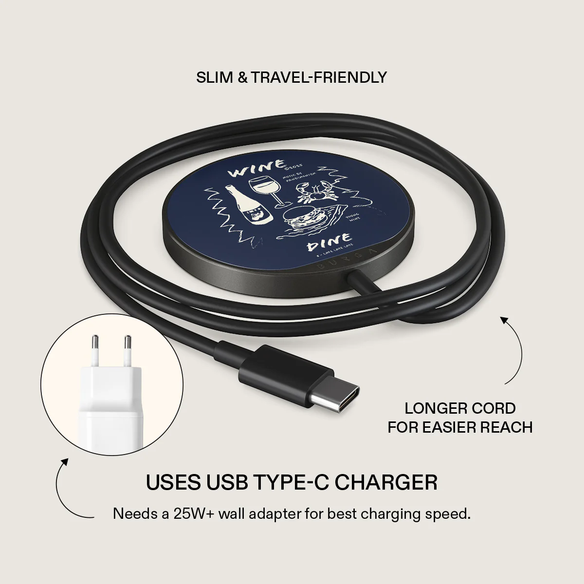 Wine & Dine - Magnetic Wireless Charger - Image 6