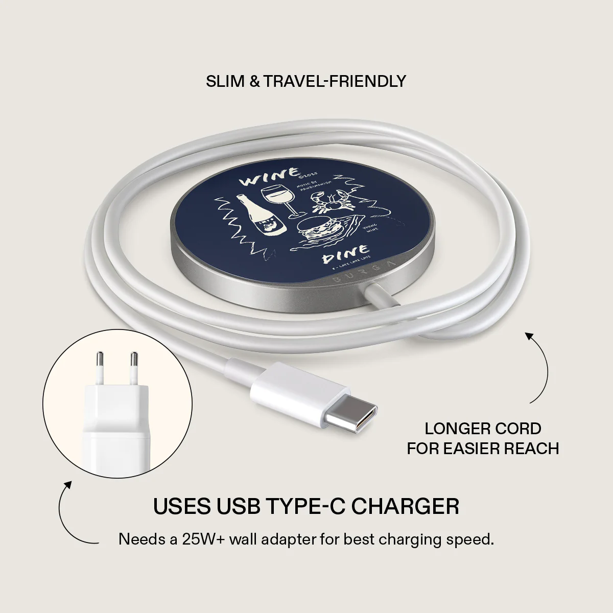 Wine & Dine - Magnetic Wireless Charger - Image 9