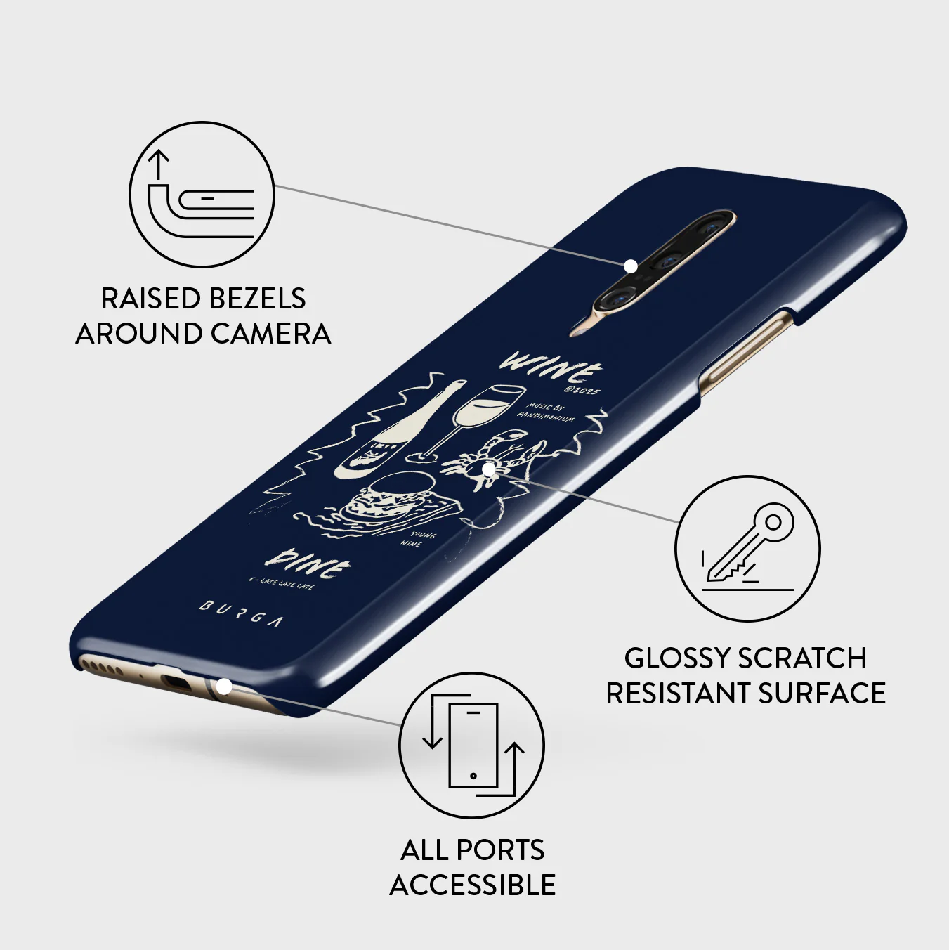 Wine & Dine - OnePlus 7 Pro / 7T Pro Case - Image 3