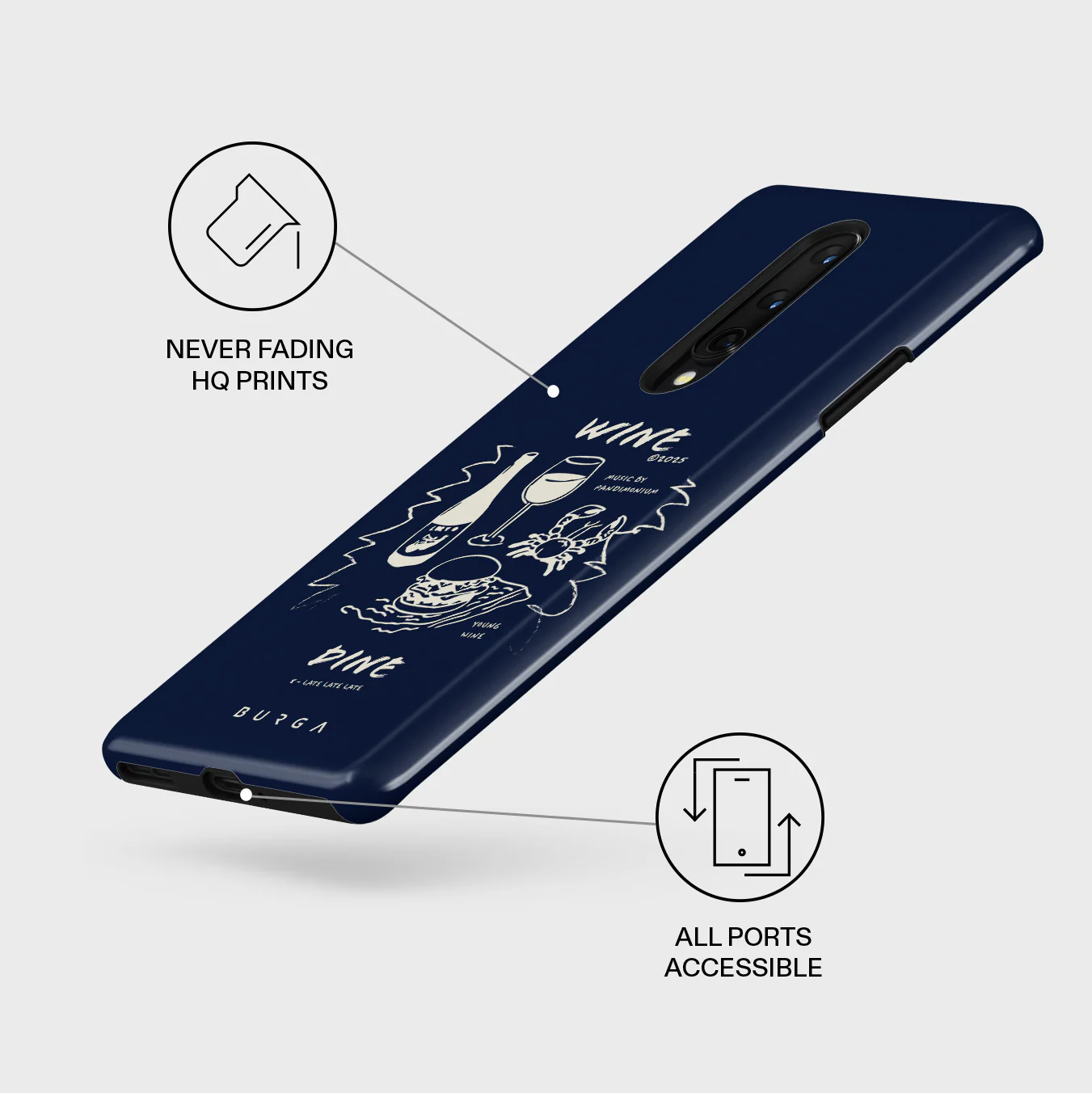 Wine & Dine - OnePlus 8 Case - Image 3