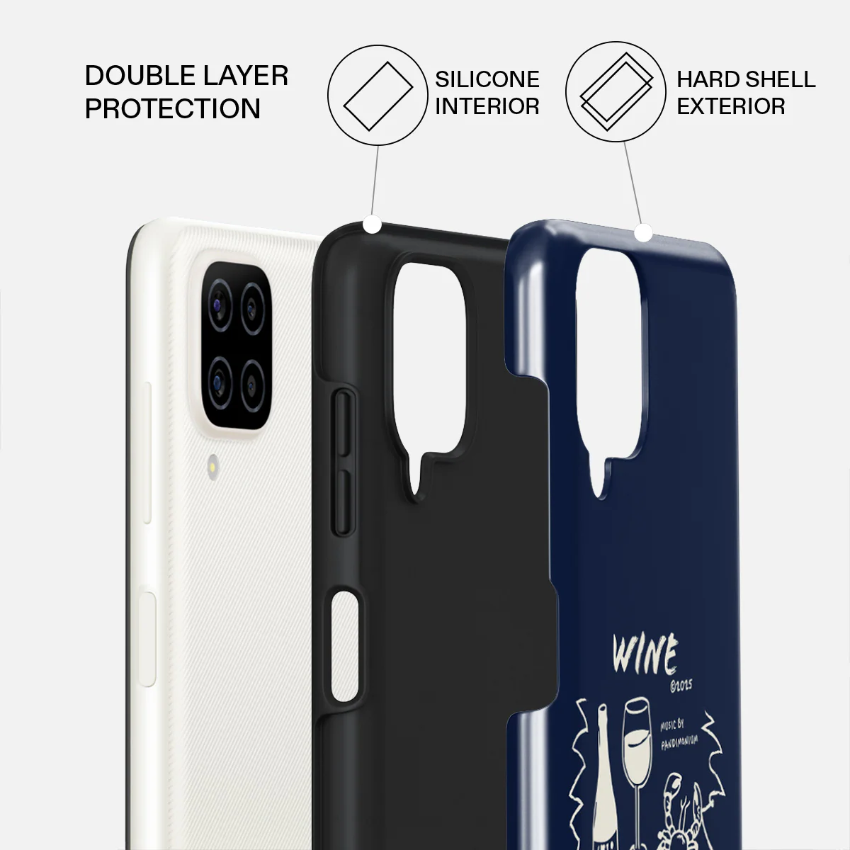 Wine & Dine - Samsung Galaxy A12 4G Case - Image 2