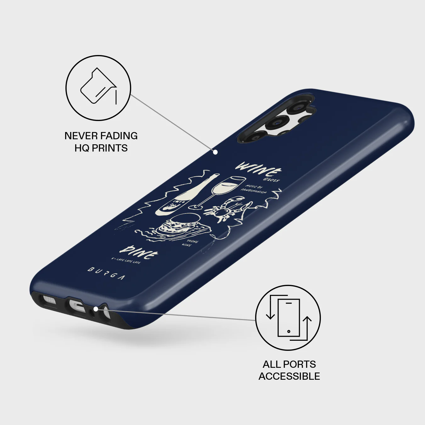 Wine & Dine - Samsung Galaxy A13 4G Case - Image 3