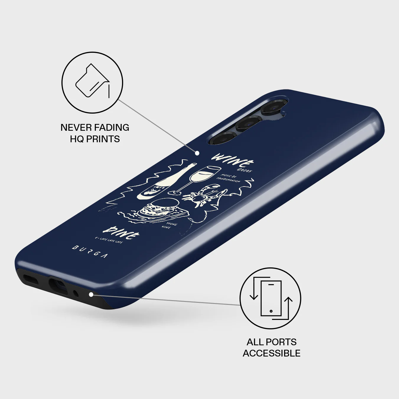 Wine & Dine - Samsung Galaxy A16 Case - Image 3
