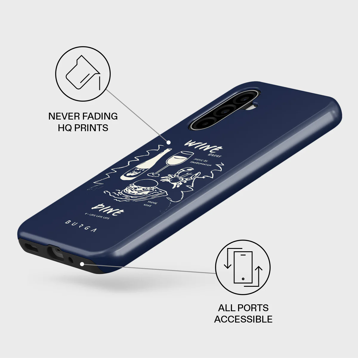 Wine & Dine - Samsung Galaxy A17 Case - Image 3