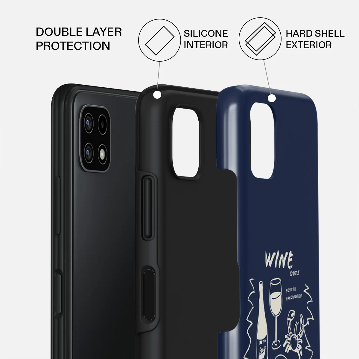 Wine & Dine - Samsung Galaxy A22 5G Case - Image 2