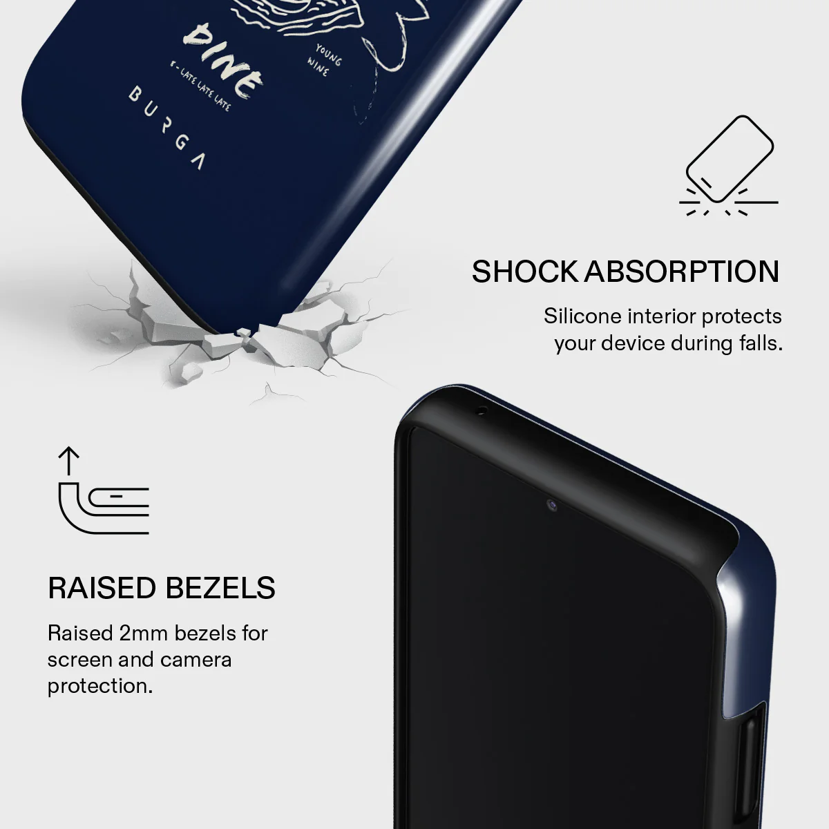 Wine & Dine - Samsung Galaxy A22 5G Case - Image 4