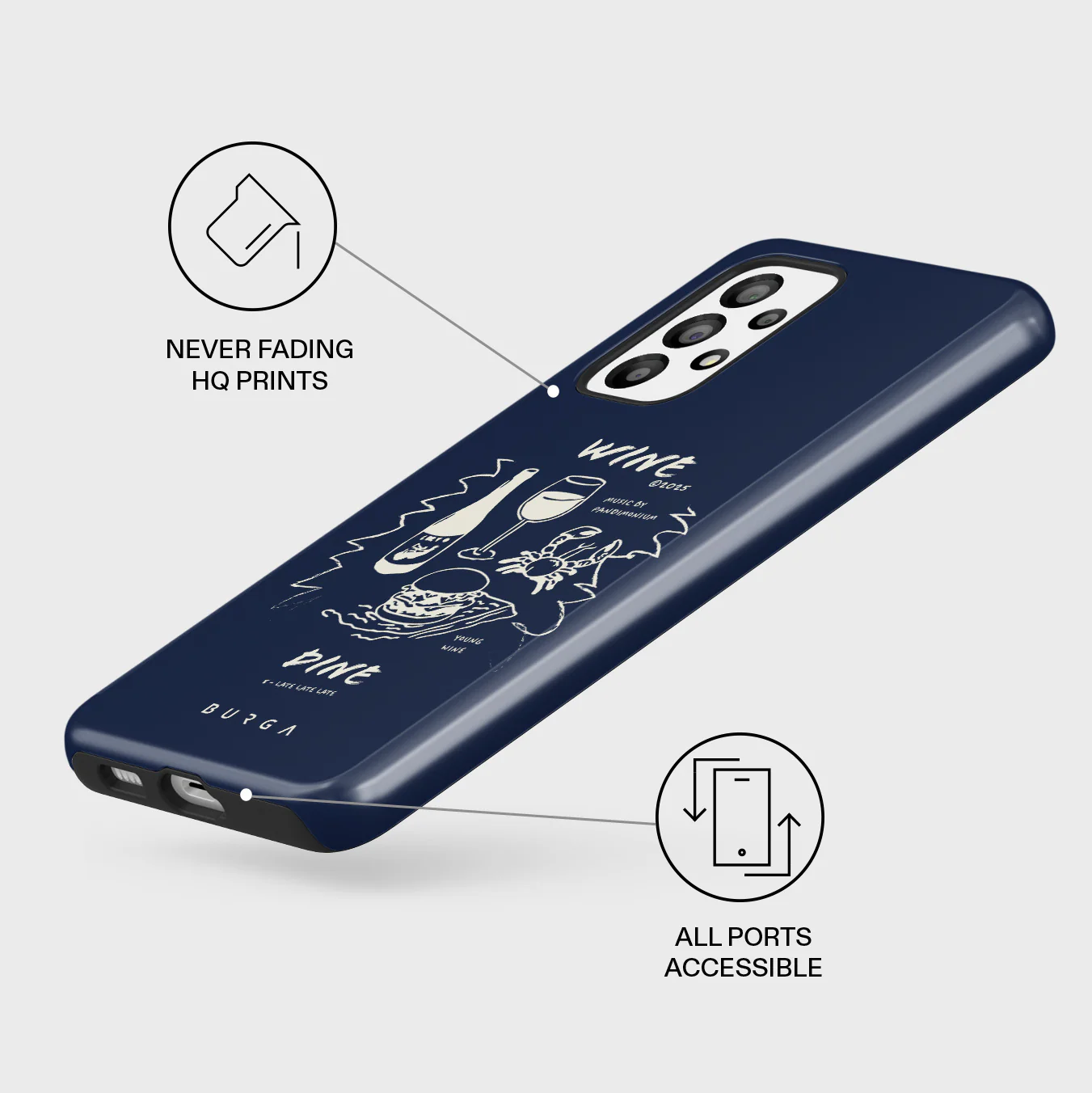 Wine & Dine - Samsung Galaxy A23 4G / 5G Case - Image 3