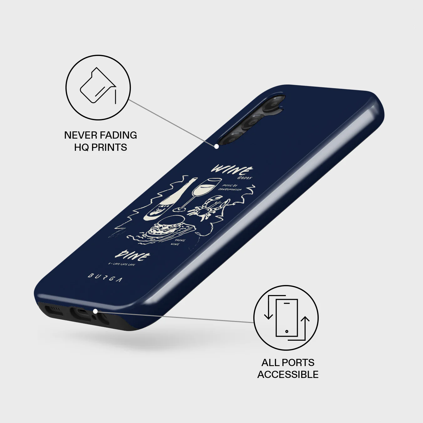 Wine & Dine - Samsung Galaxy A25 Case - Image 3