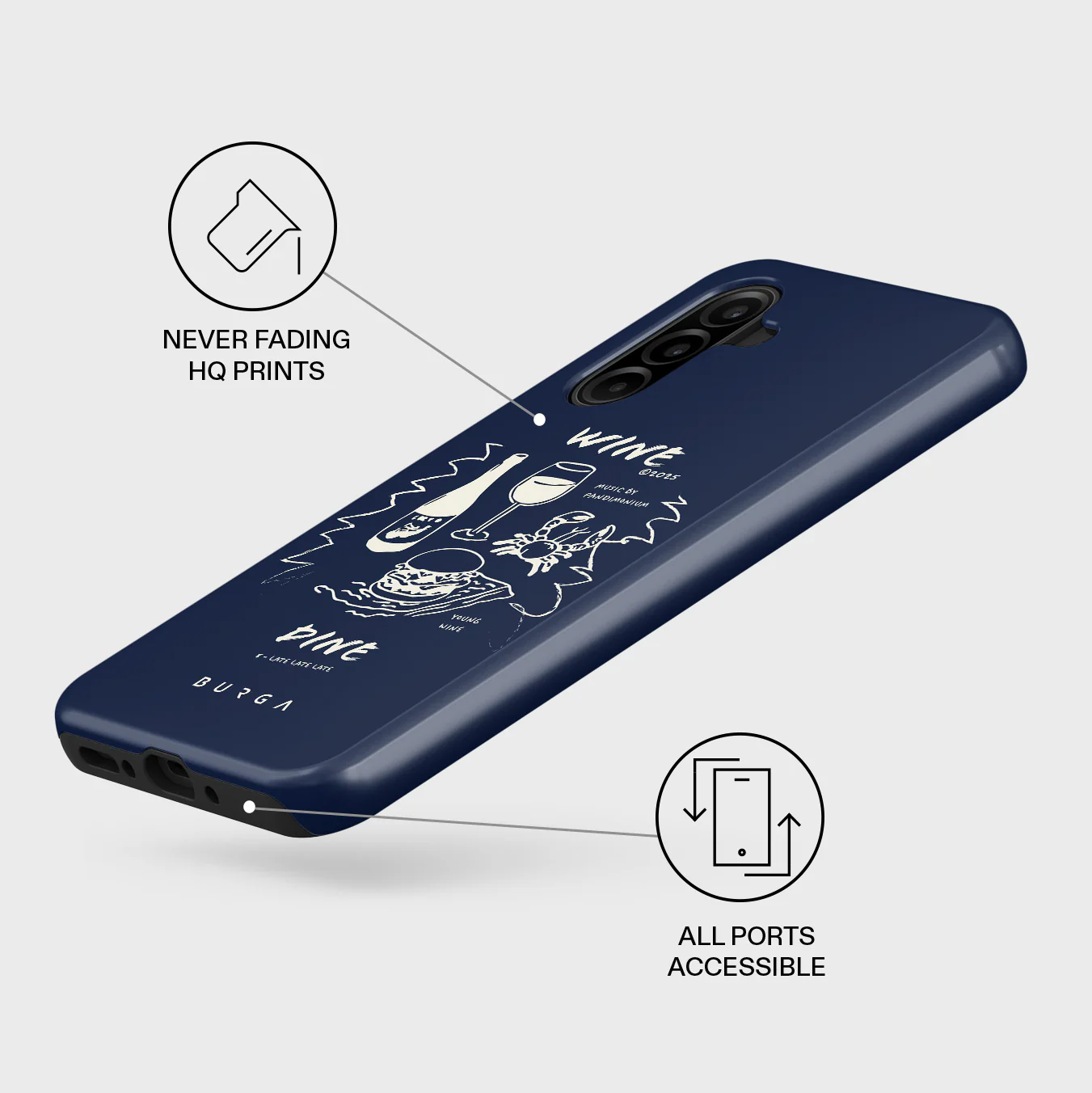Wine & Dine - Samsung Galaxy A26 5G Case - Image 3