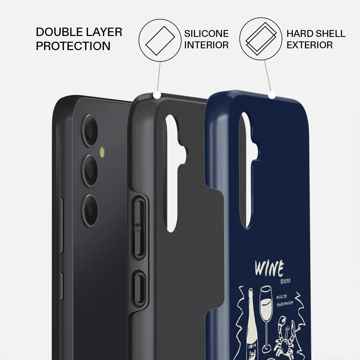 Wine & Dine - Samsung Galaxy A34 Case - Image 2