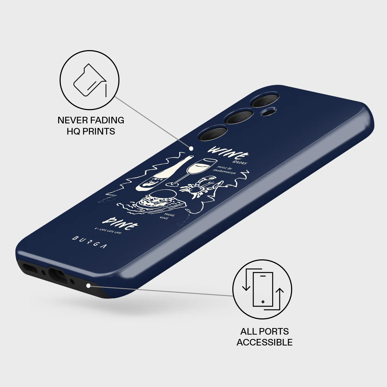 Wine & Dine - Samsung Galaxy A35 Case - Image 3