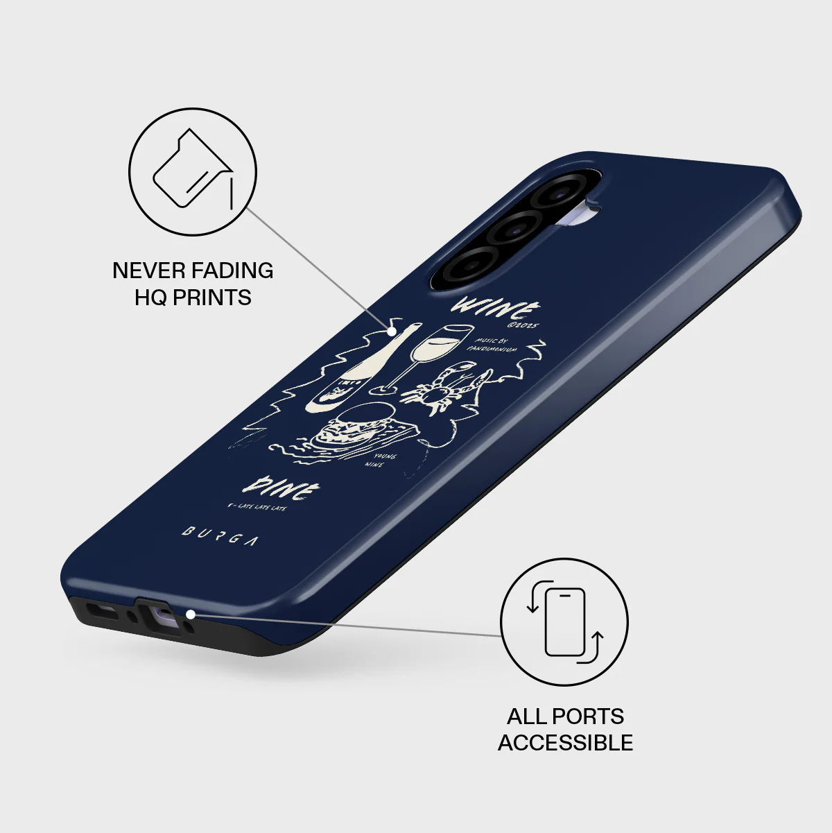 Wine & Dine - Samsung Galaxy A37 5G Case - Image 3