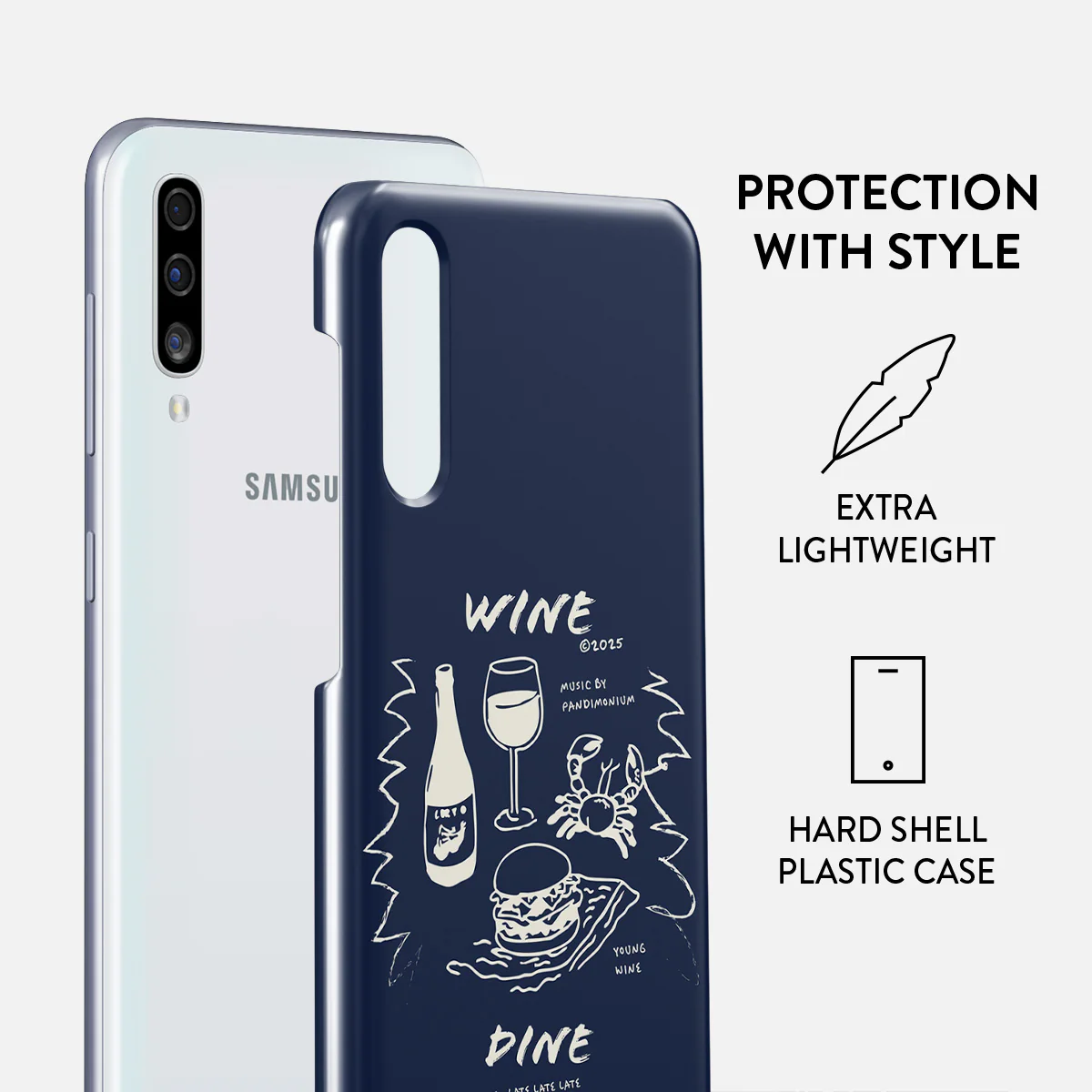 Wine & Dine - Samsung Galaxy A50 Case - Image 2