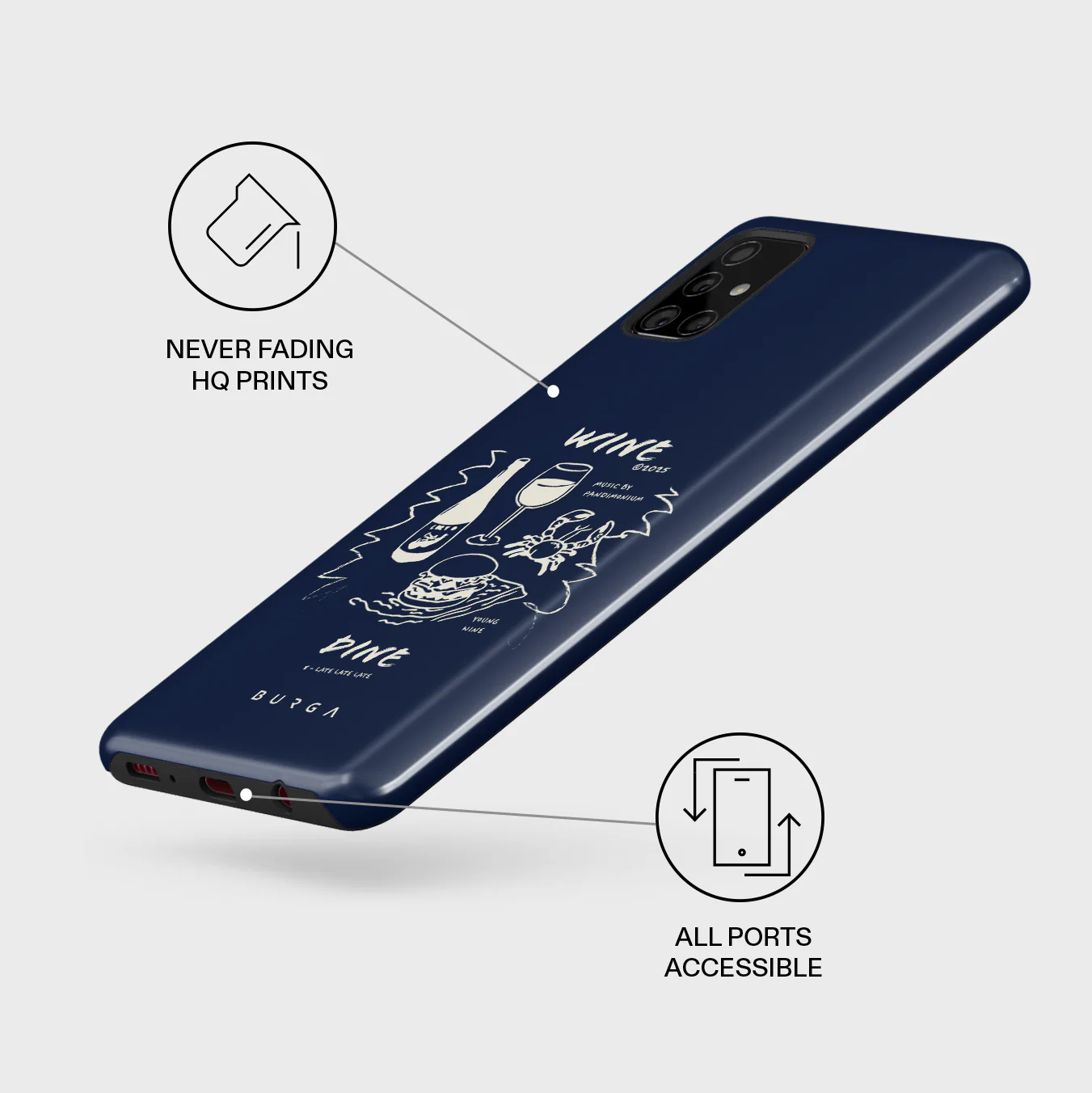 Wine & Dine - Samsung Galaxy A51 4G Case - Image 3