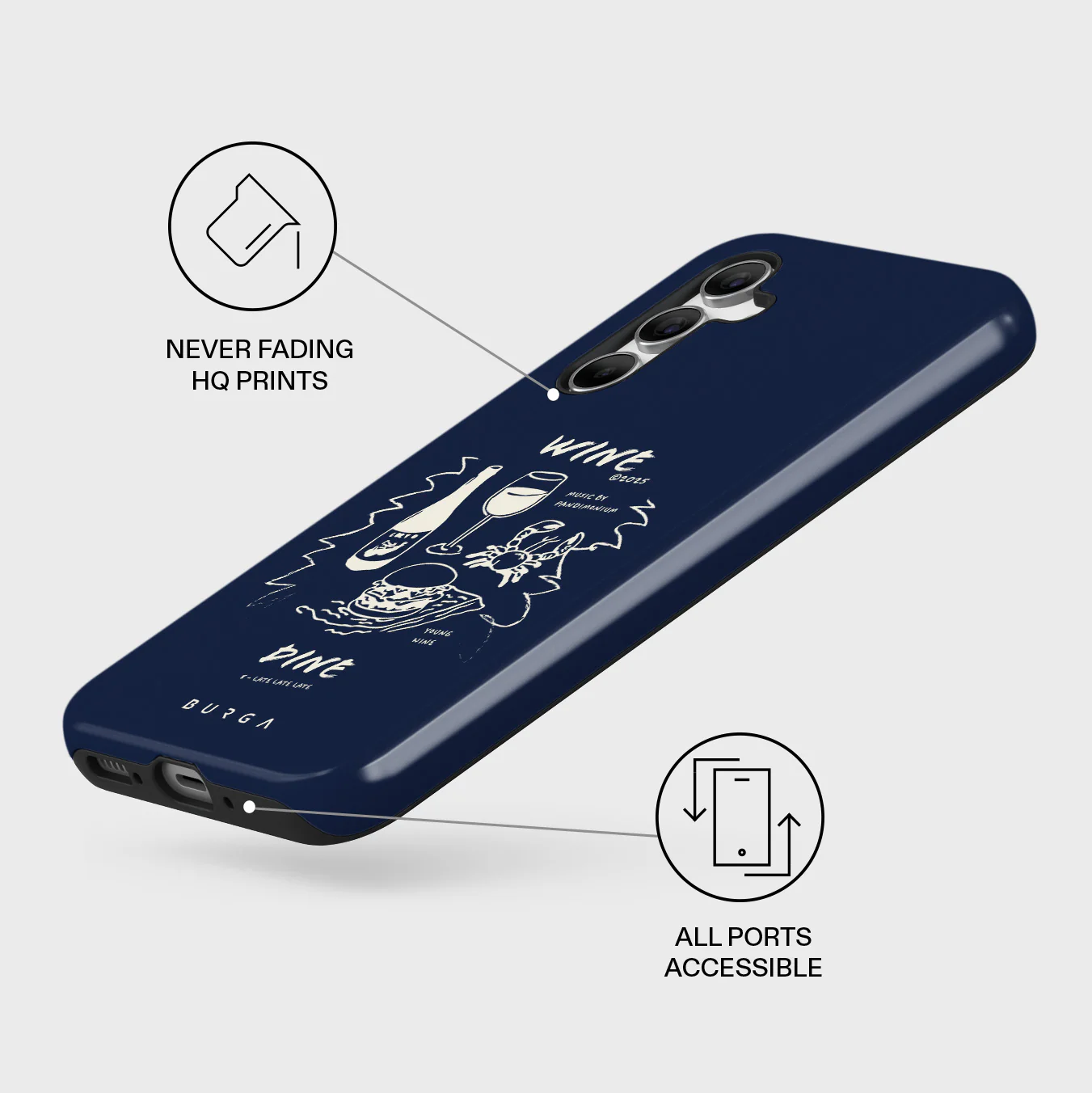 Wine & Dine - Samsung Galaxy A54 Case - Image 3
