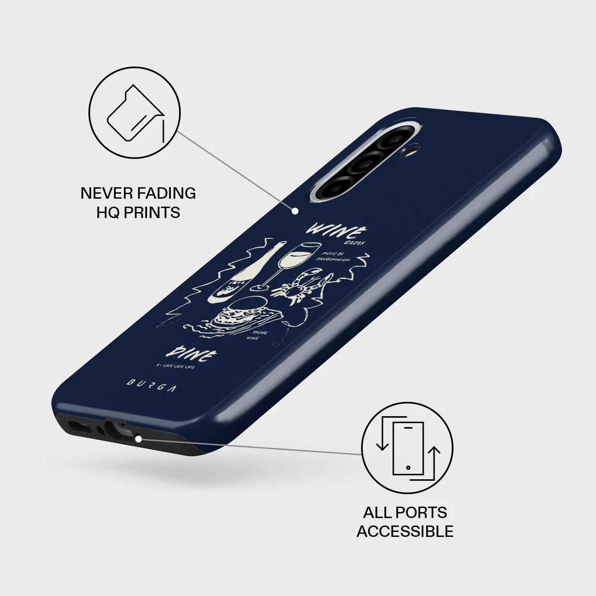 Wine & Dine - Samsung Galaxy A56 5G Case - Image 3
