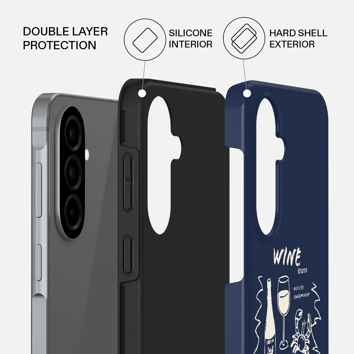 Wine & Dine - Samsung Galaxy A57 5G Case - Image 2
