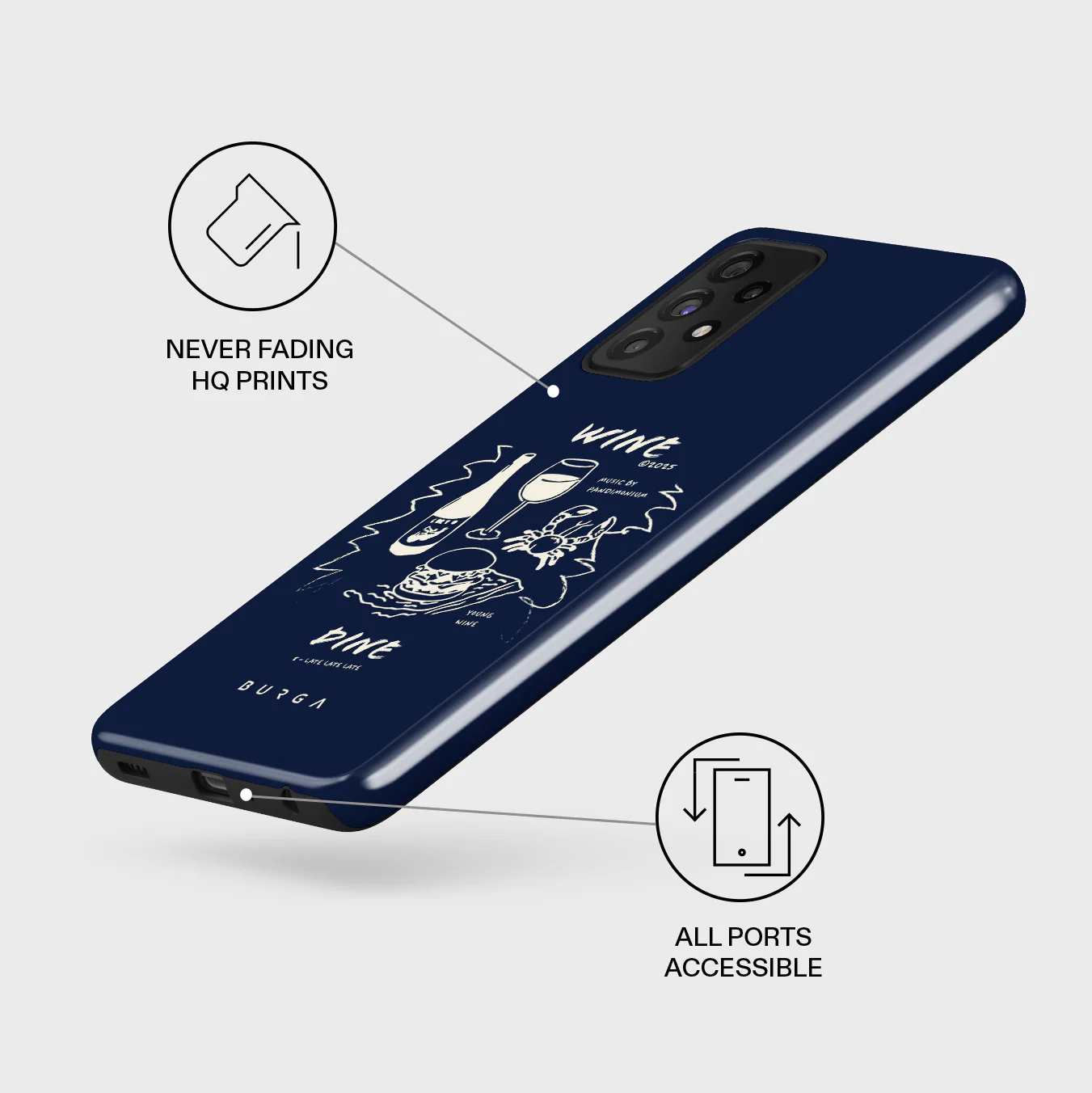 Wine & Dine - Samsung Galaxy A72 4G / 5G Case - Image 7