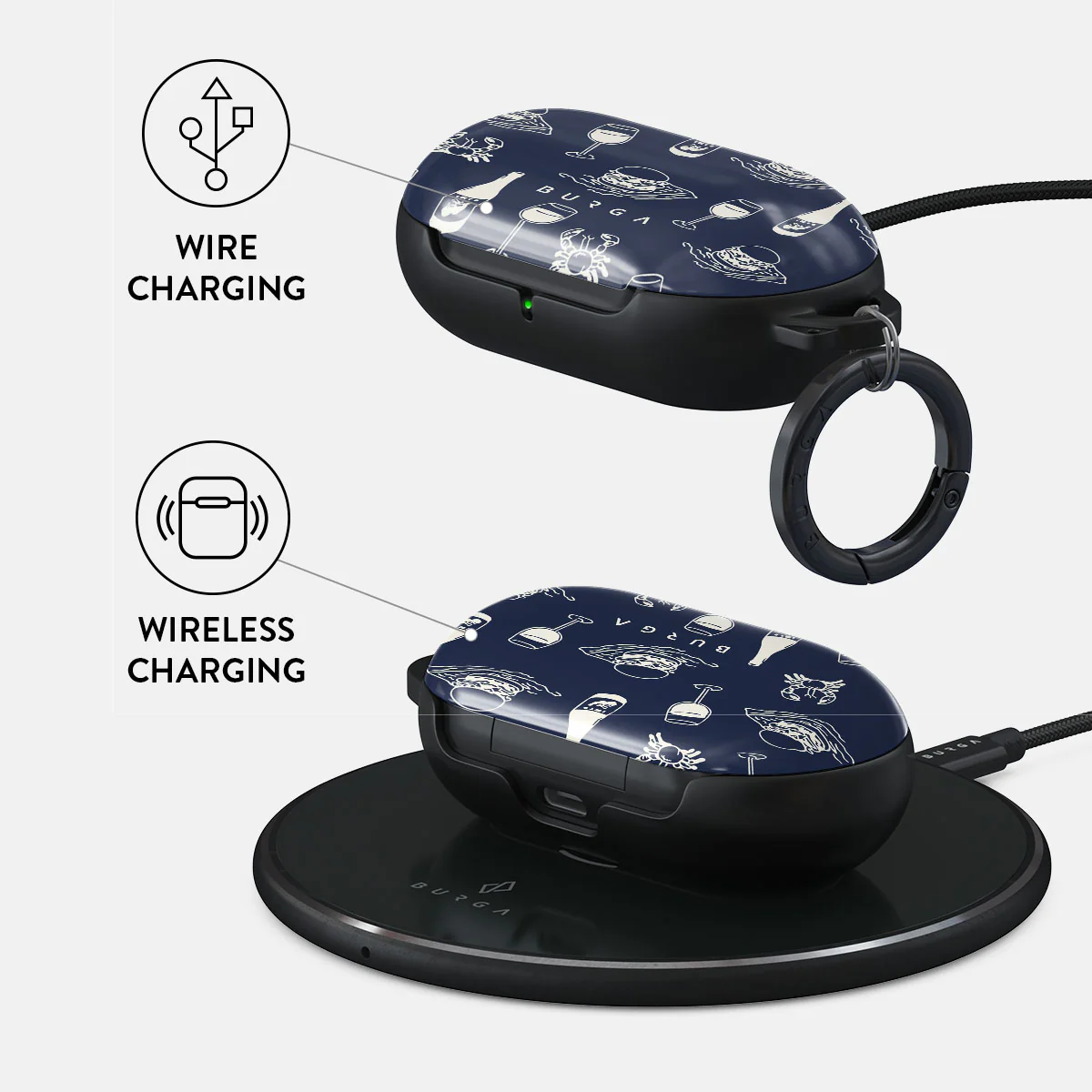Wine & Dine - Samsung Galaxy Buds Case - Image 3