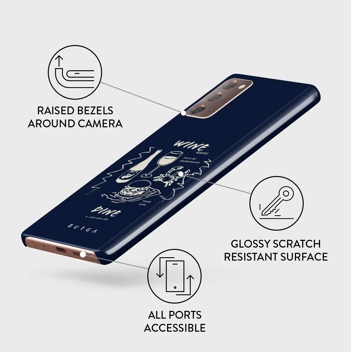 Wine & Dine - Samsung Galaxy Note 20 4G / 5G Case - Image 3