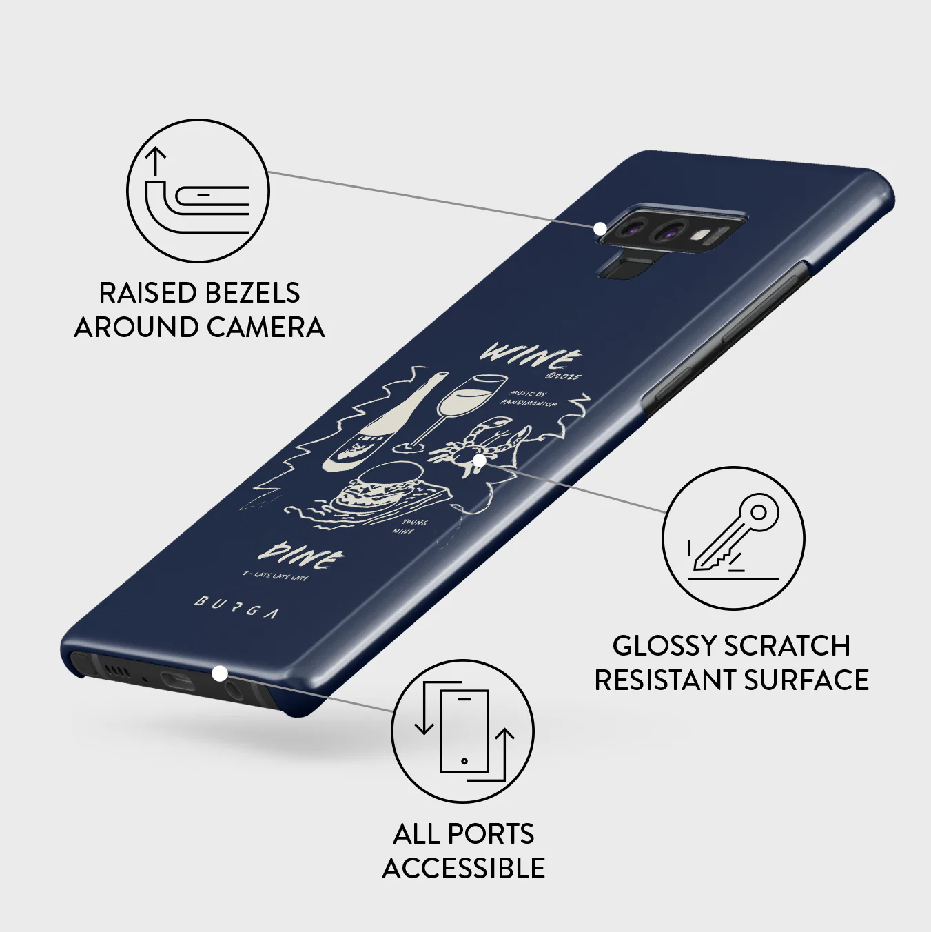 Wine & Dine - Samsung Galaxy Note 9 Case - Image 3