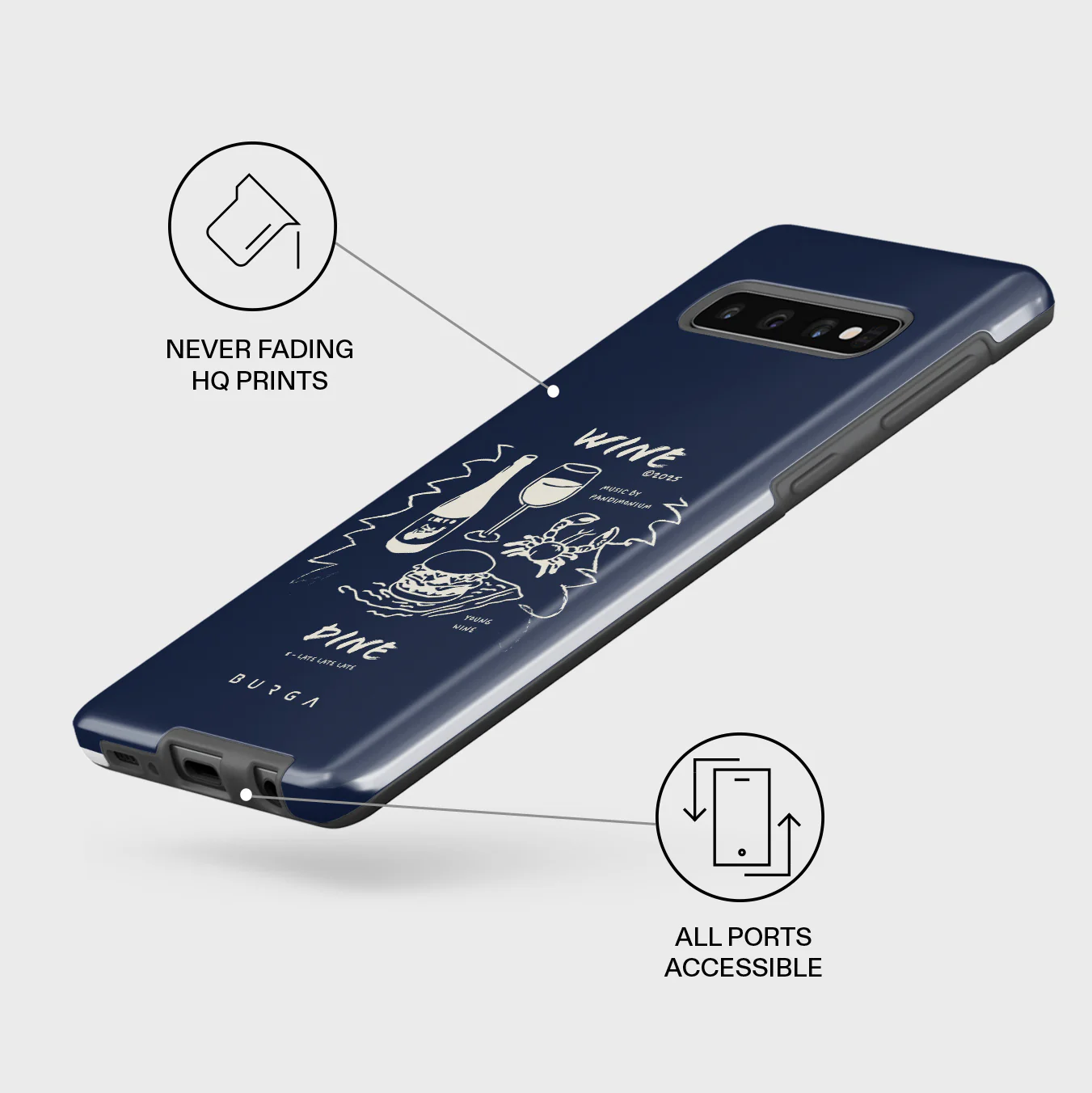 Wine & Dine - Samsung Galaxy S10 4G Case - Image 3