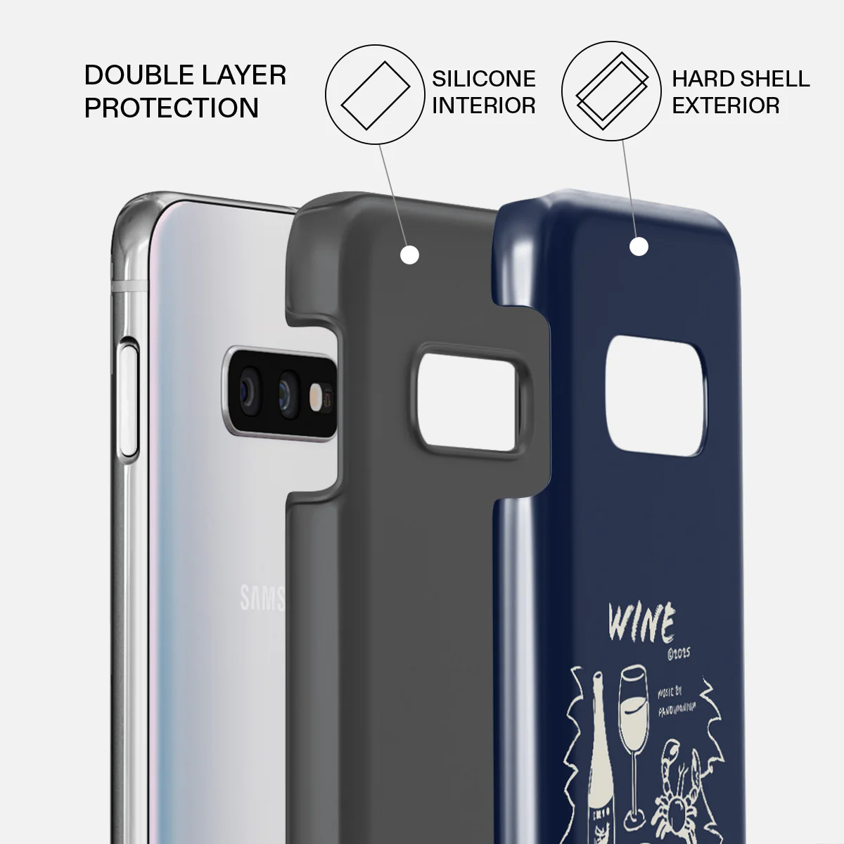 Wine & Dine - Samsung Galaxy S10E Case - Image 2