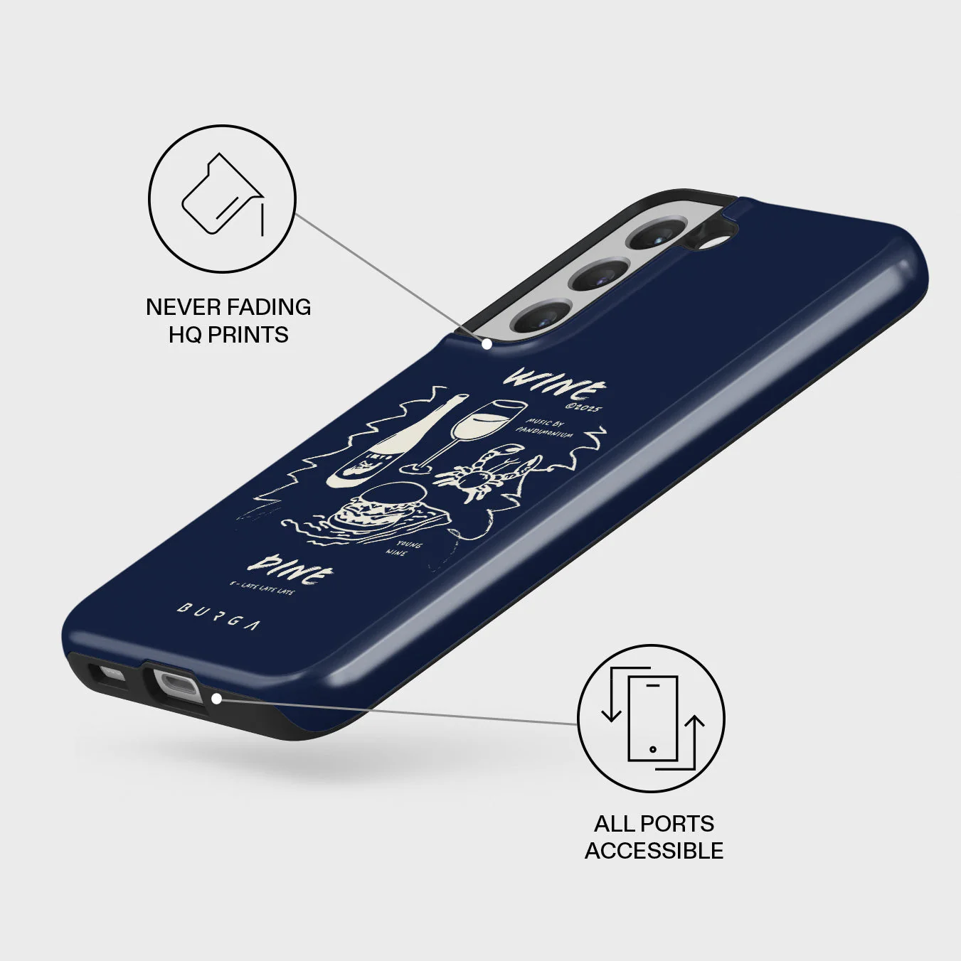 Wine & Dine - Samsung Galaxy S22 Case - Image 3