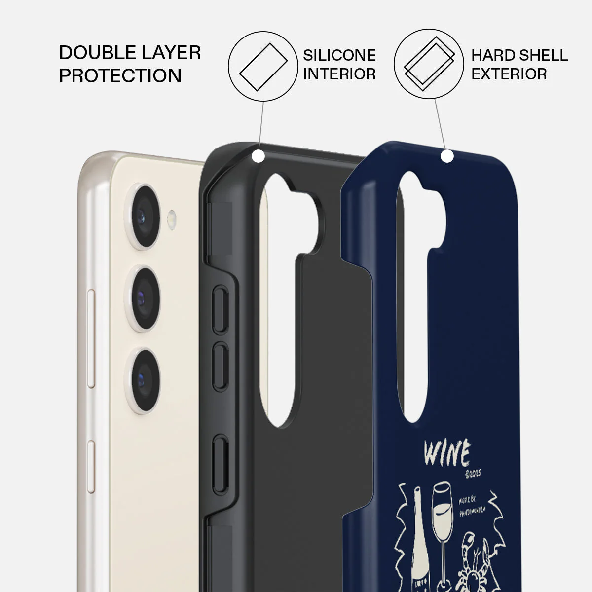 Wine & Dine - Samsung Galaxy S23 Case - Image 2