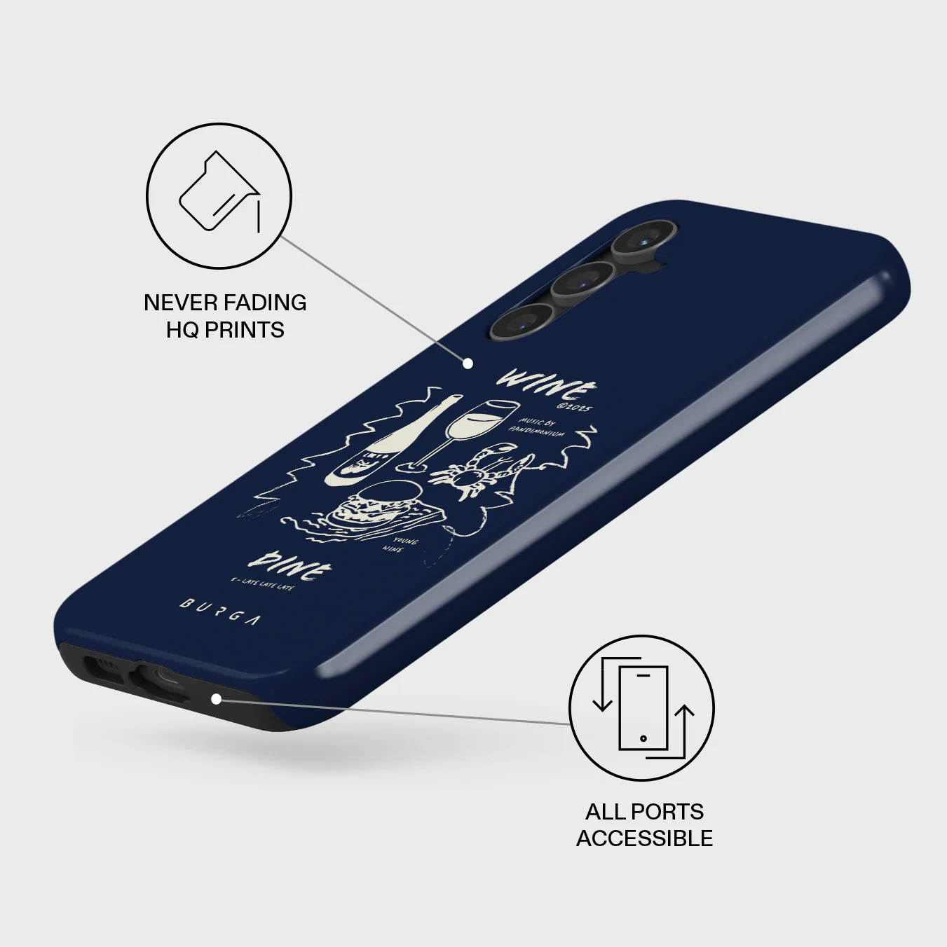 Wine & Dine - Samsung Galaxy S23 FE Case - Image 3