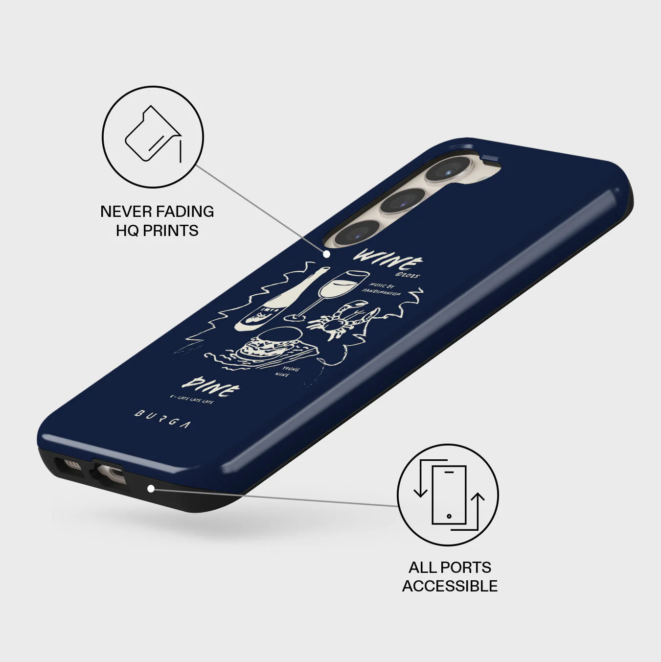 Wine & Dine - Samsung Galaxy S23 Plus Case - Image 3