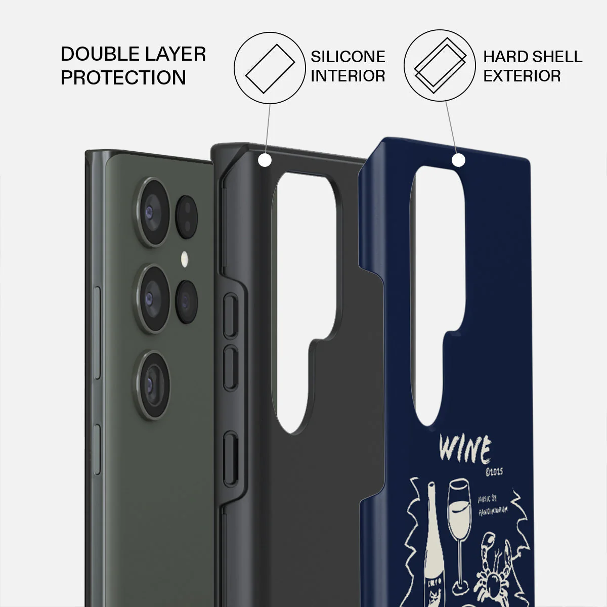 Wine & Dine - Samsung Galaxy S23 Ultra Case - Image 2