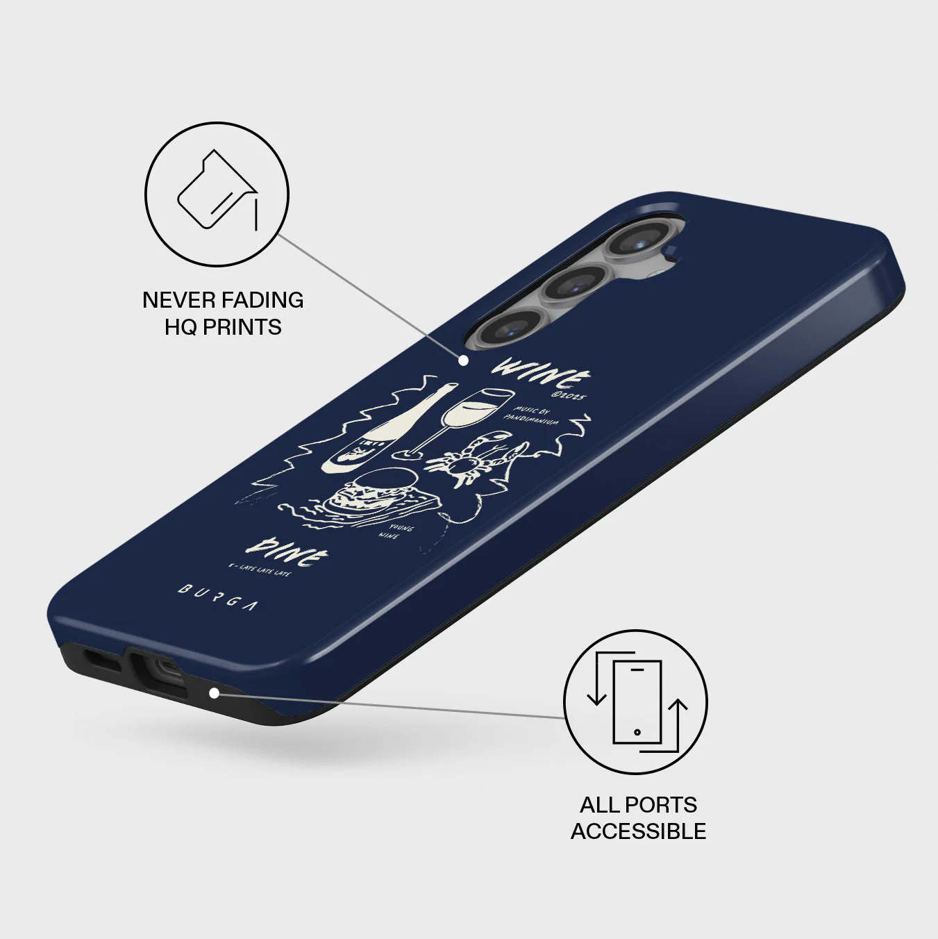 Wine & Dine - Samsung Galaxy S24 Case - Image 3