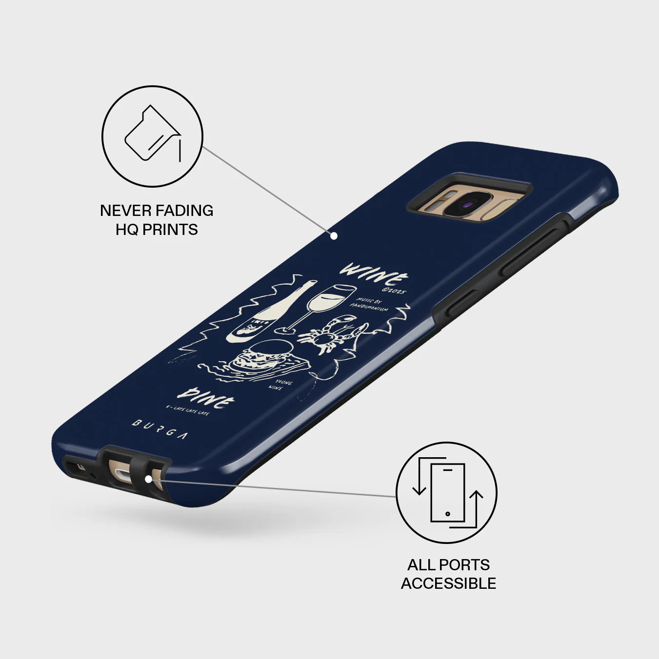 Wine & Dine - Samsung Galaxy S8 Case - Image 7