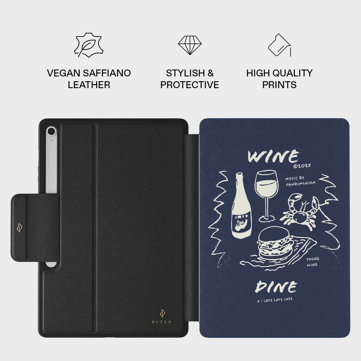 Wine & Dine - Samsung Galaxy Tab S10+ FE Case - Image 2