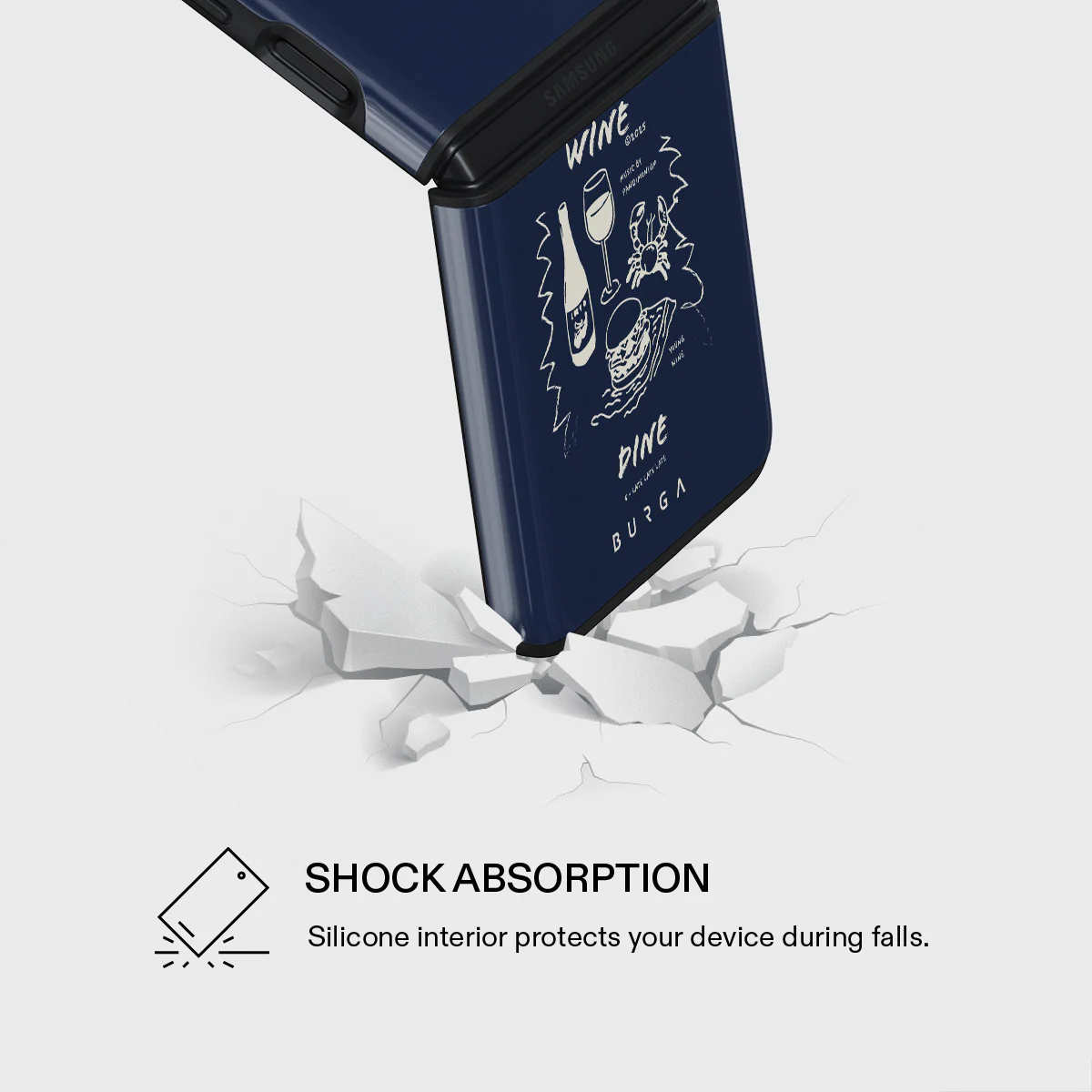 Wine & Dine - Samsung Galaxy Z Flip 4 Case - Image 10