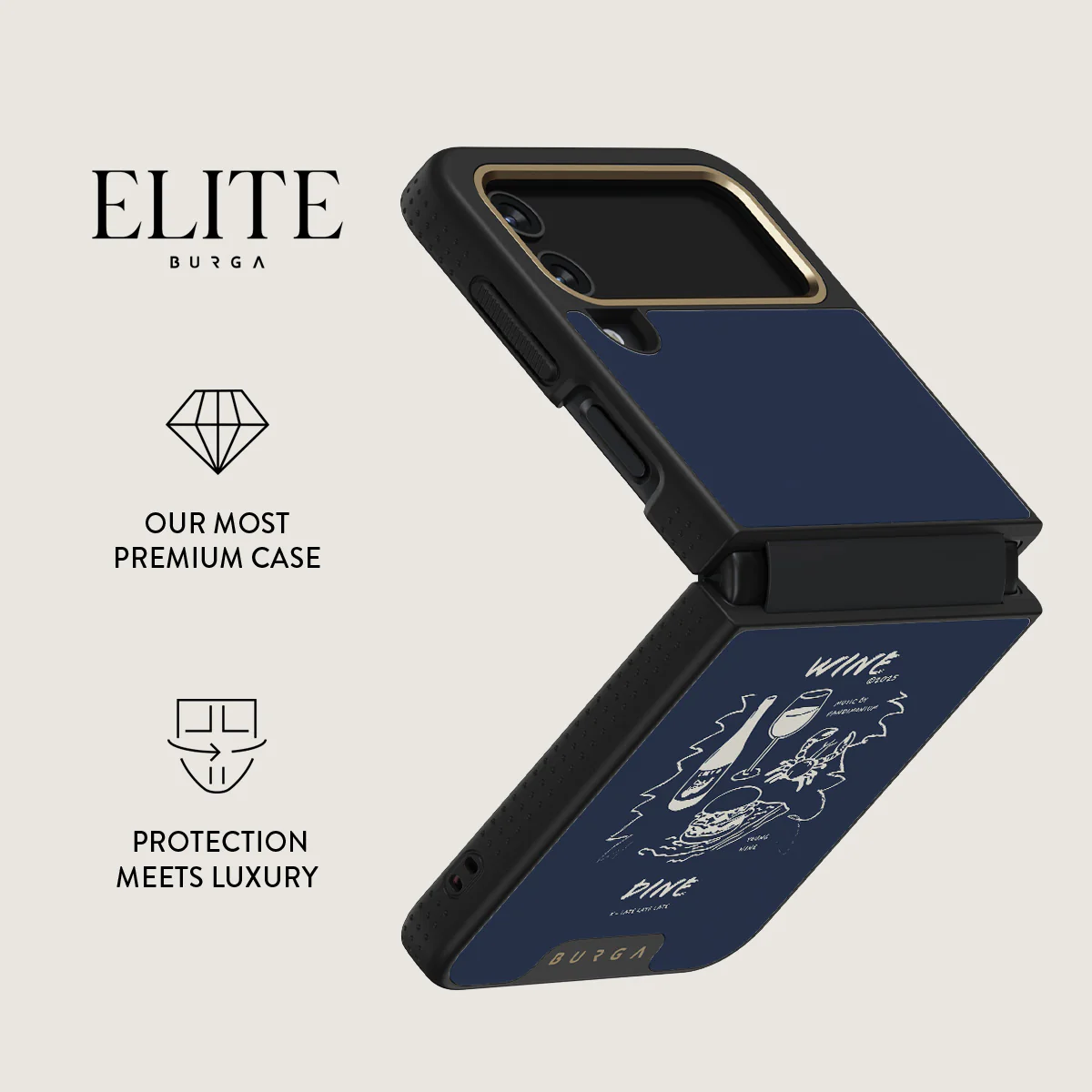 Wine & Dine - Samsung Galaxy Z Flip 4 Case - Image 15