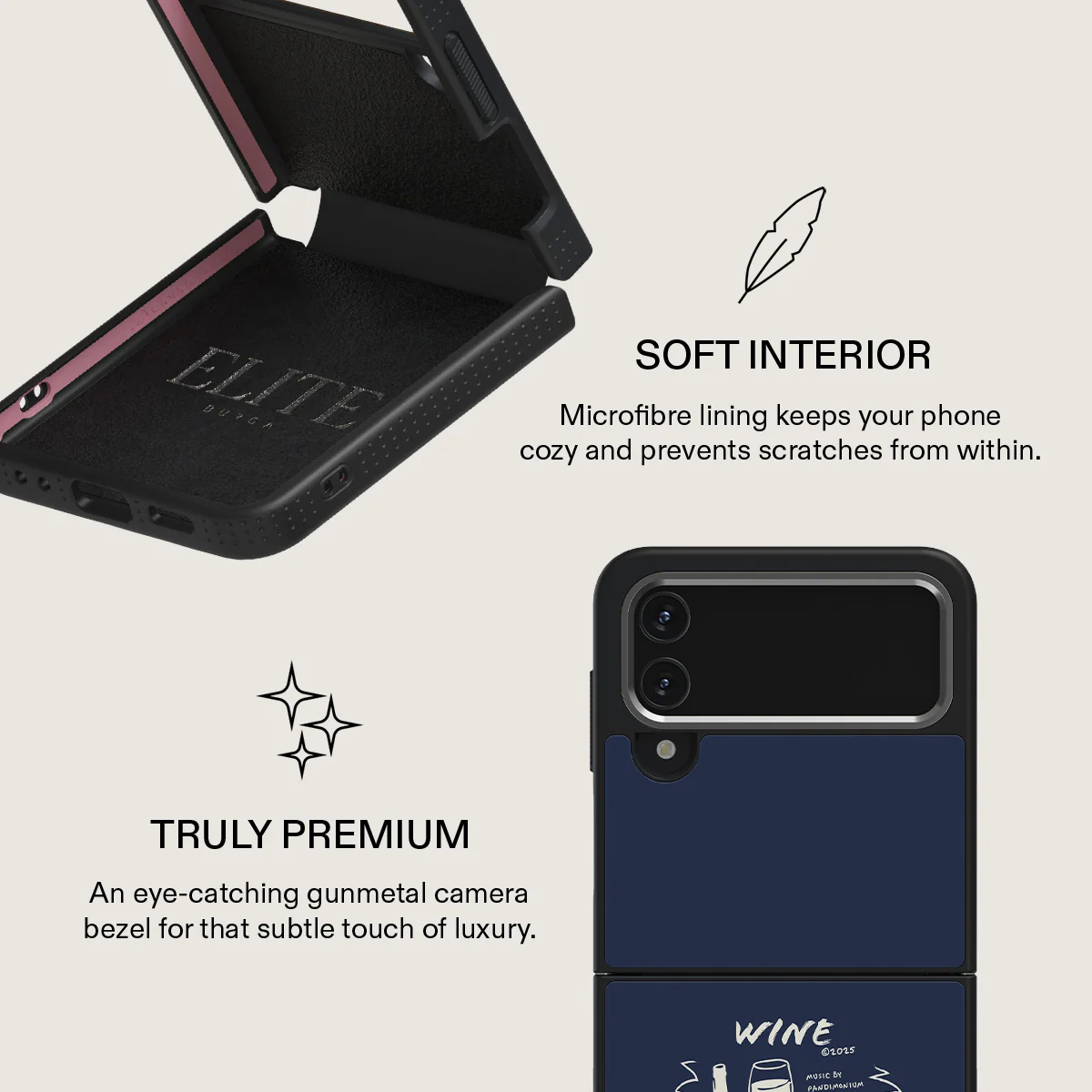 Wine & Dine - Samsung Galaxy Z Flip 4 Case - Image 25