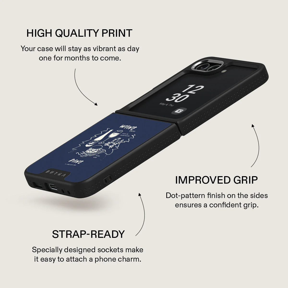Wine & Dine - Samsung Galaxy Z Flip 5 Case - Image 19