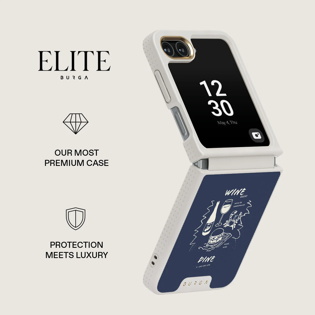 Wine & Dine - Samsung Galaxy Z Flip 5 Case - Image 23