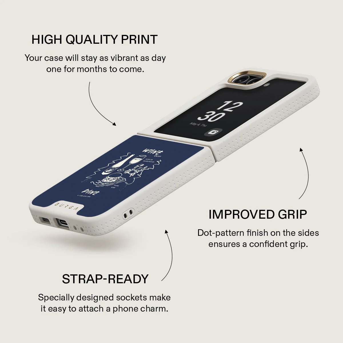 Wine & Dine - Samsung Galaxy Z Flip 5 Case - Image 26