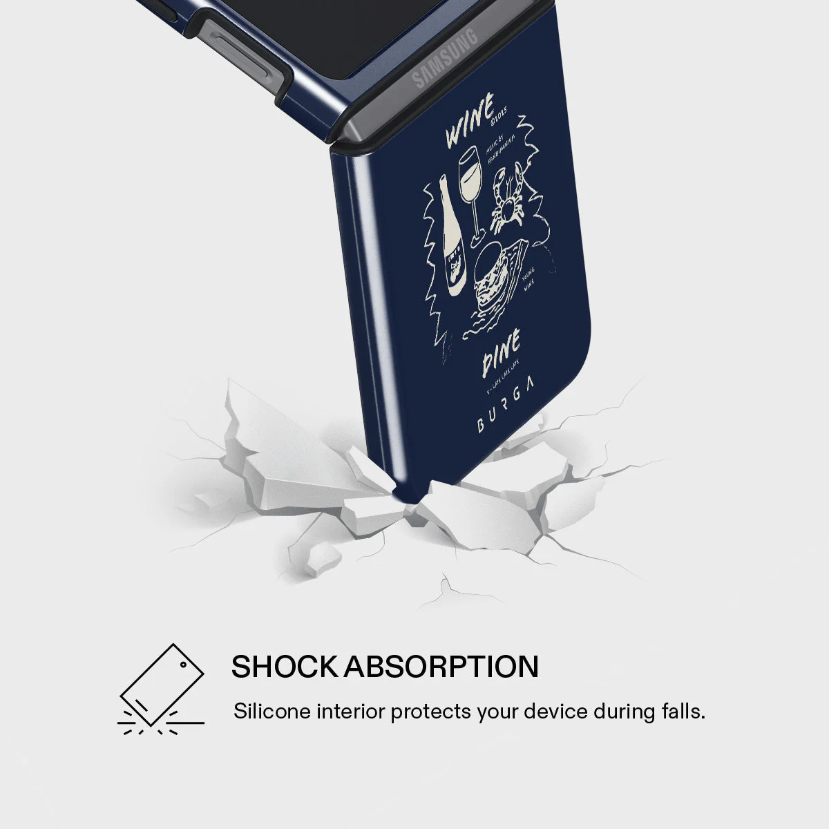 Wine & Dine - Samsung Galaxy Z Flip 5 Case - Image 4